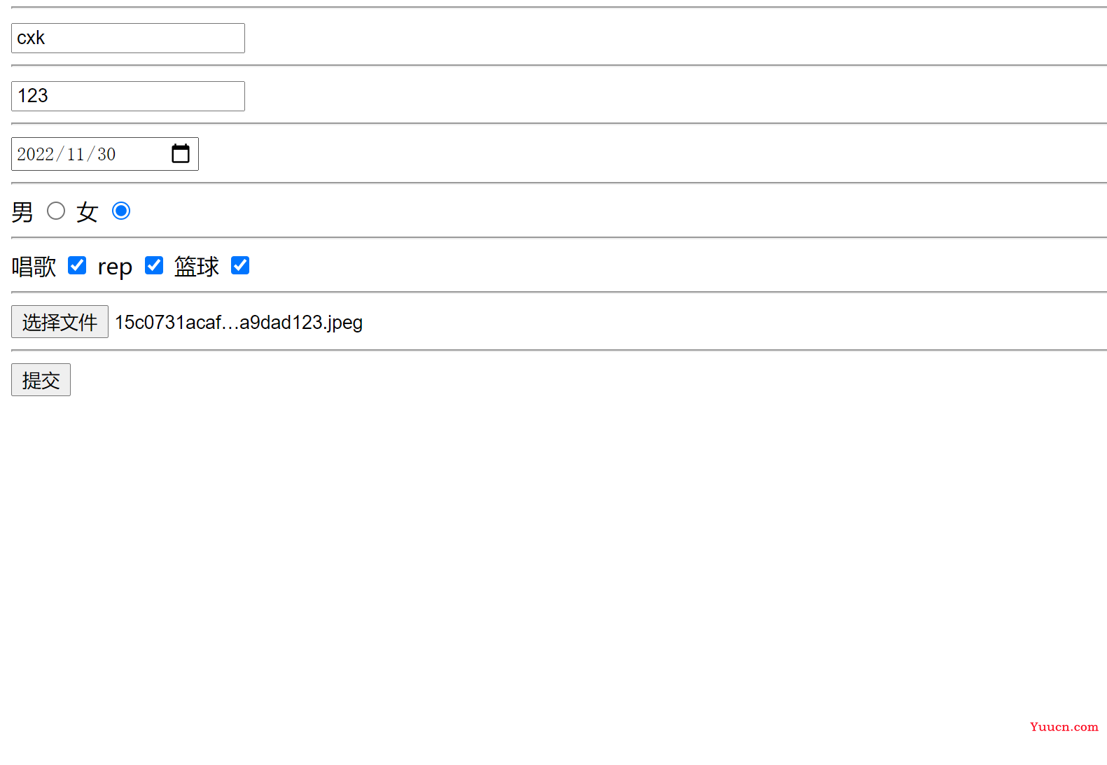 Springboot实现HTML表单from简单的接收信息