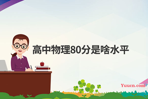 高中物理80分是啥水平