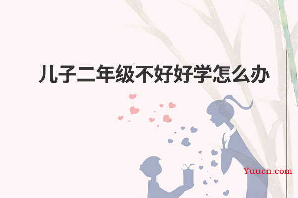 儿子二年级不好好学怎么办