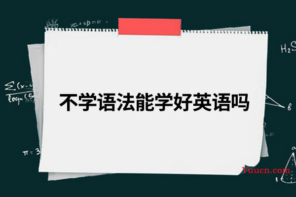 不学语法能学好英语吗