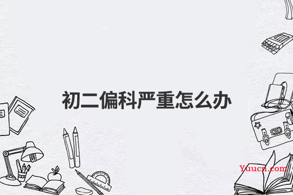初二偏科严重怎么办