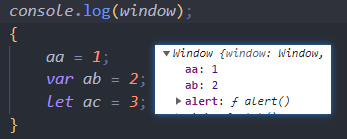 JavaScript：变量的作用域，window对象，关键字var/let与function