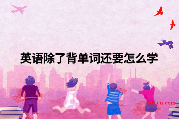 英语除了背单词还要怎么学