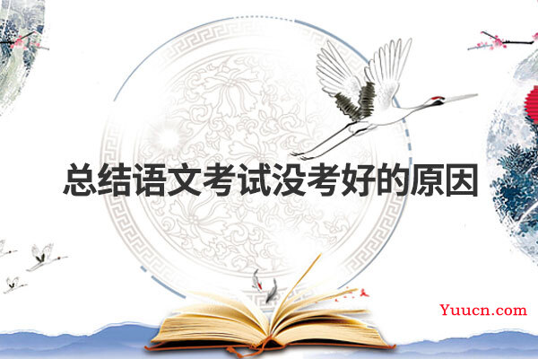 总结语文考试没考好的原因