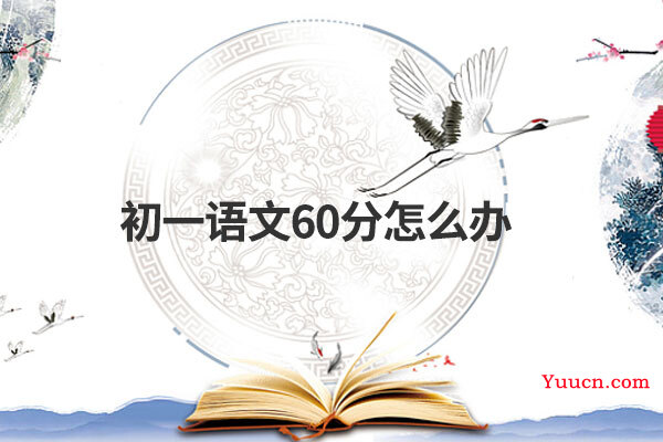 初一语文60分怎么办