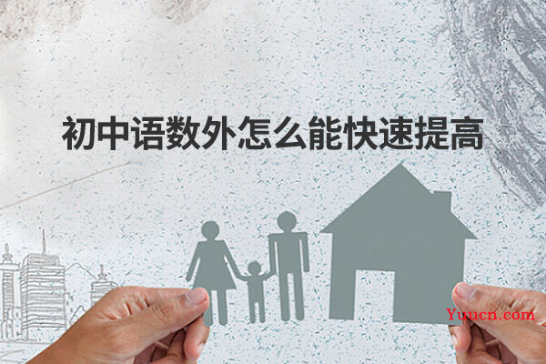 初中语数外怎么能快速提高