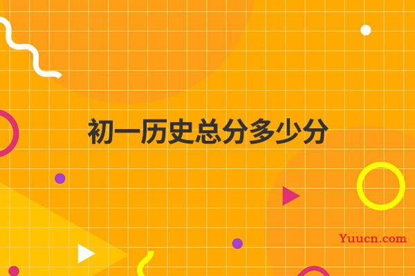 初一历史总分多少分