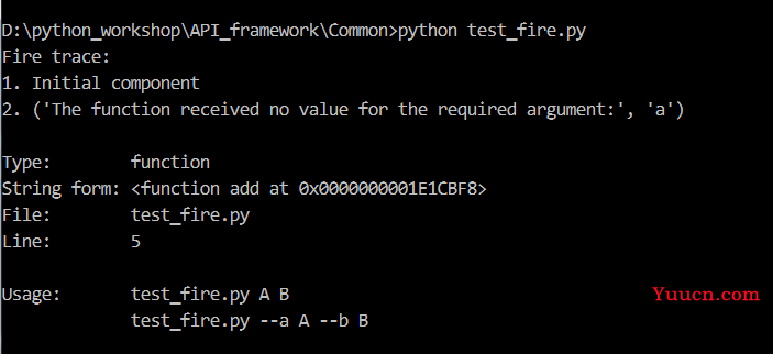 python学习： fire库的使用教程