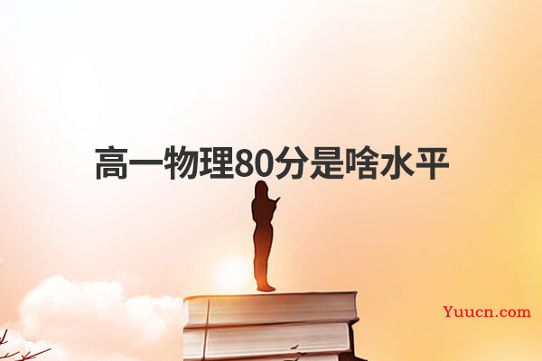 高一物理80分是啥水平