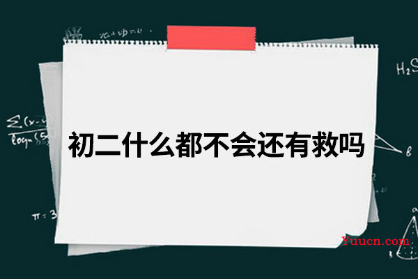 初二什么都不会还有救吗
