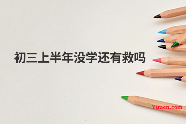 初三上半年没学还有救吗