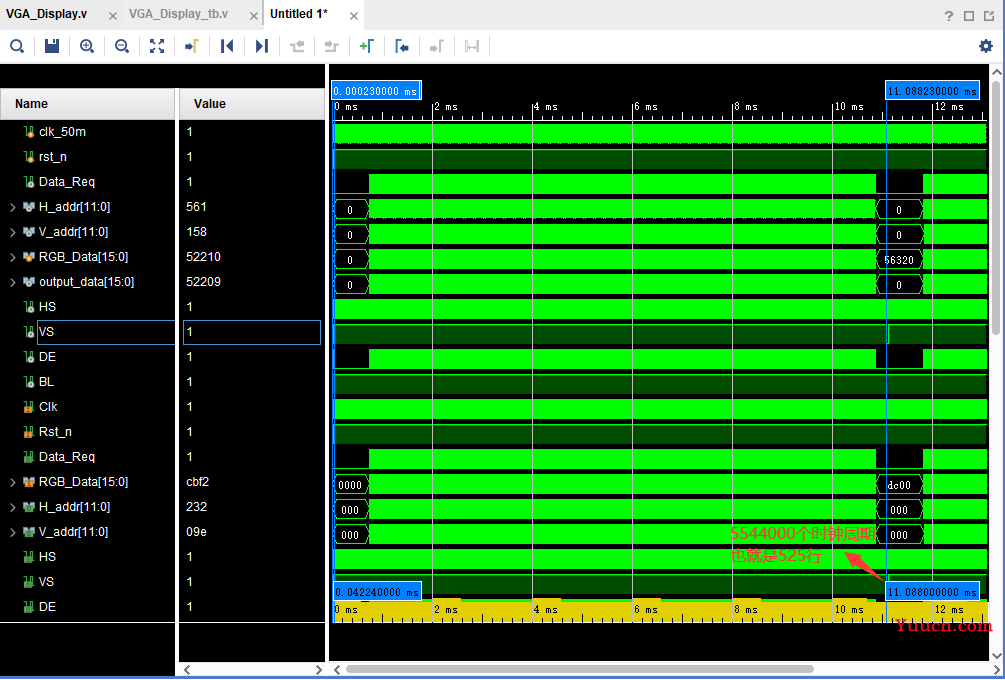 VGA、TFT显示模块——verilog实现