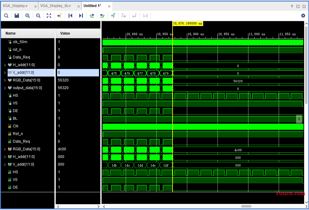 VGA、TFT显示模块——verilog实现