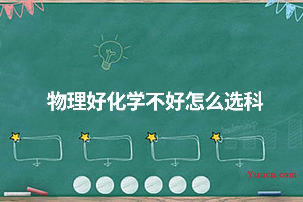 物理好化学不好怎么选科