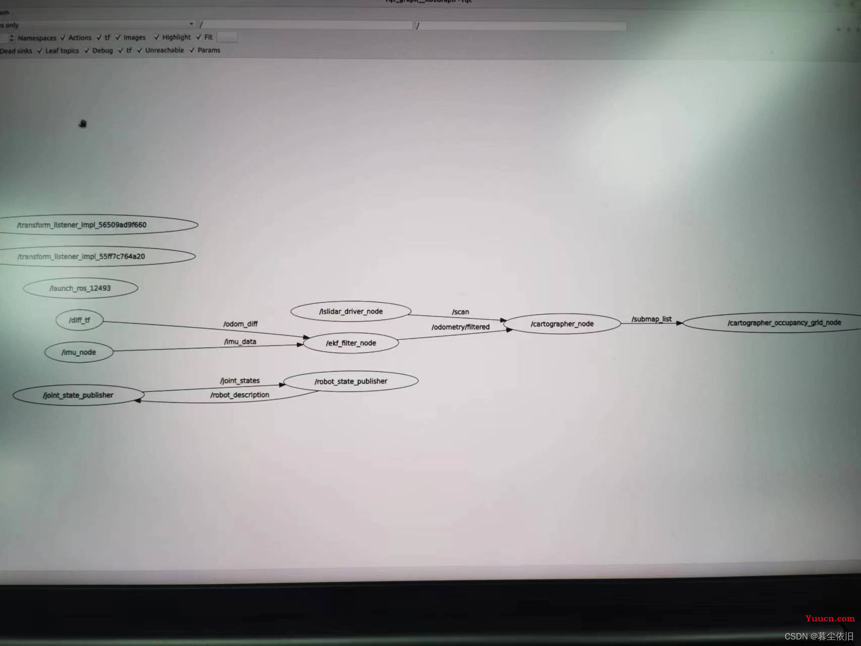 ROS2+cartographer+激光雷达+IMU里程计数据融合(robot_locazation) 建图