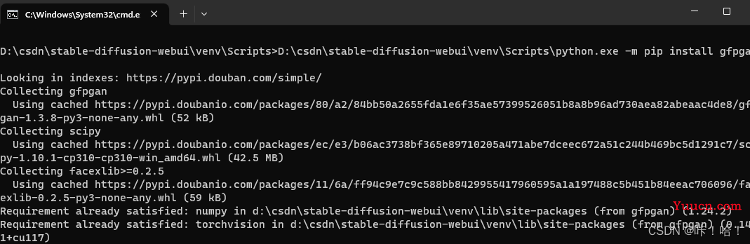 AUTOMATIC1111/stable-diffusion-webui安装教程