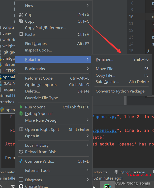 AttributeError: partially initialized module ‘openai‘ has no attribute ‘Completion‘ 解决方案