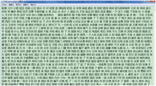 利用Python实现酒店评论的中文情感分析，含数据集