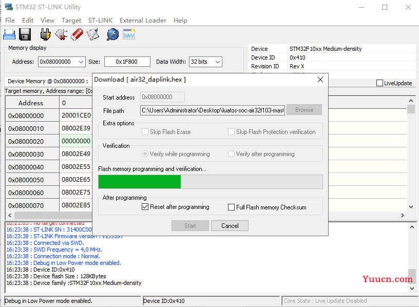 合宙AIR32F103CBT6刷回CMSIS-DAP固件和DAP升级固件以及刷ST-LINK V2-1固件方法