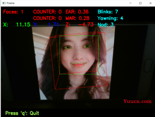 【毕业设计】疲劳驾驶检测系统 - python 深度学习