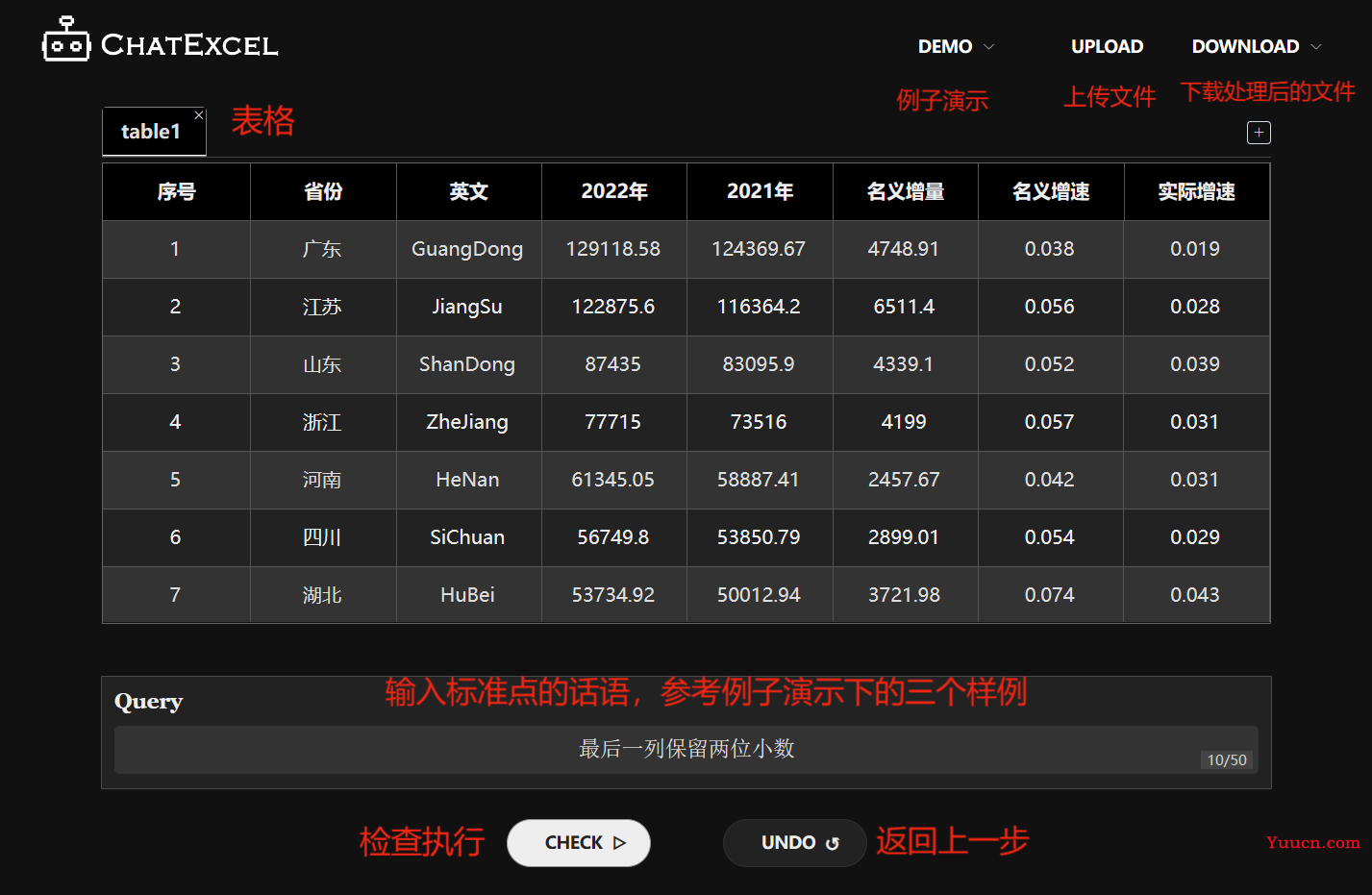 ChatExcel--自动处理表格