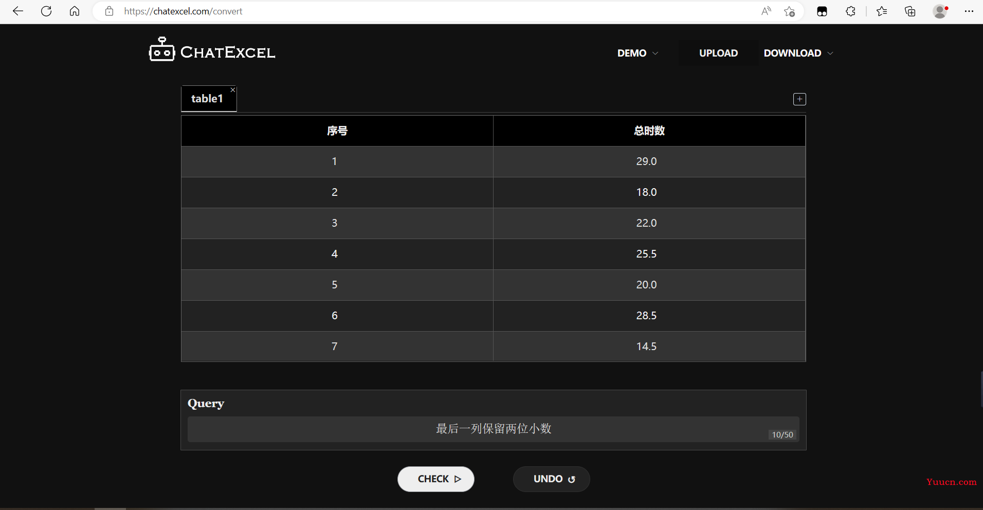 ChatExcel--自动处理表格