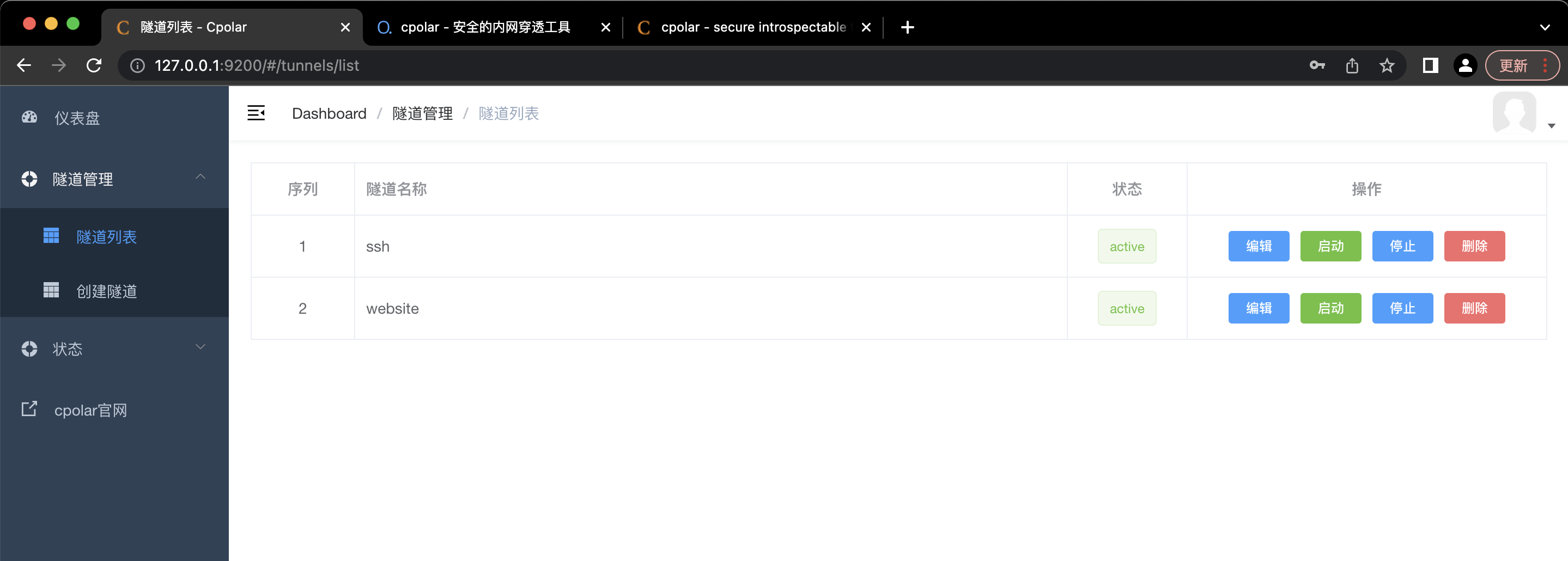 使用 cpolar 内网穿透将本地 web 网站发布上线（无需服务器）