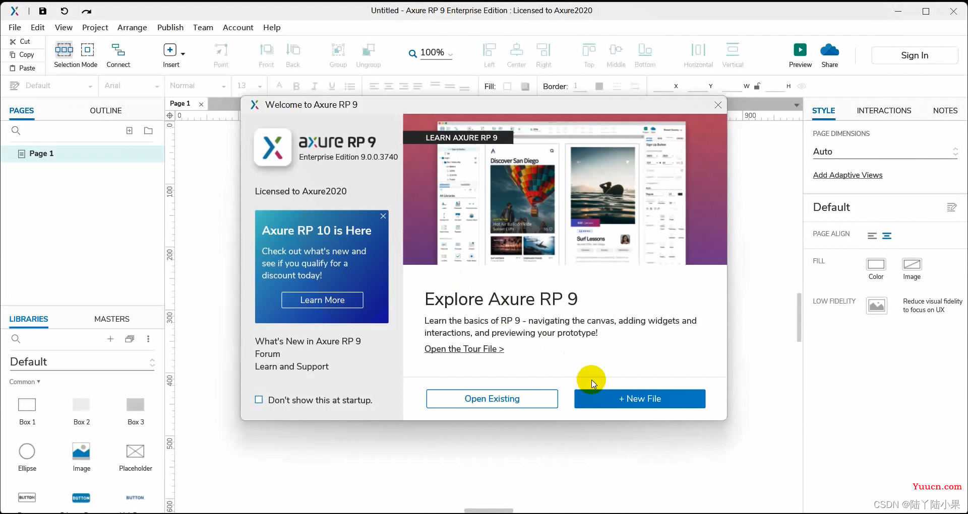 【Axure】Axure RP 9下载、安装、授权、汉化
