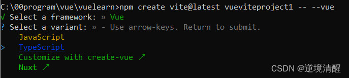 vue3 项目搭建教程（基于create-vue，vite，Vite + Vue）