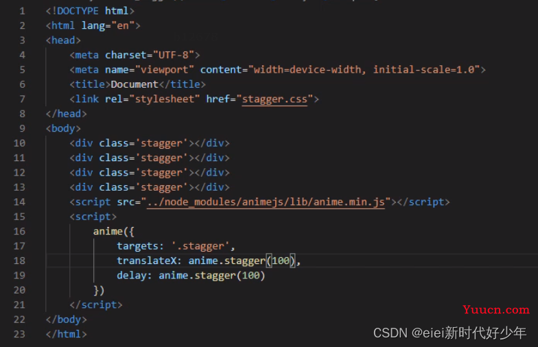 【Anime.js】——JavaScript动画库：Anime.js——学习笔记
