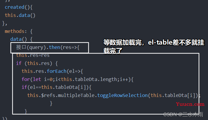 el-table（type=“selection“）多选框两种回显