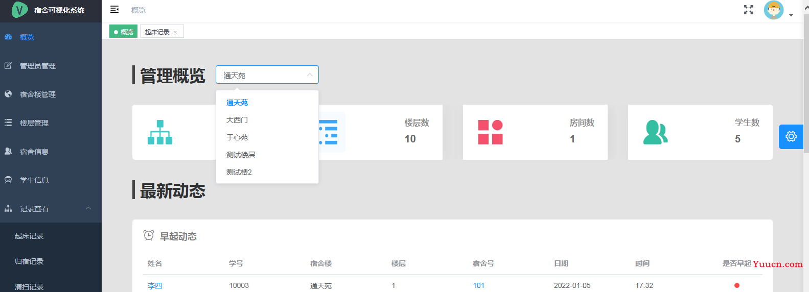 基于Vue+Nodejs实现宿舍管理系统