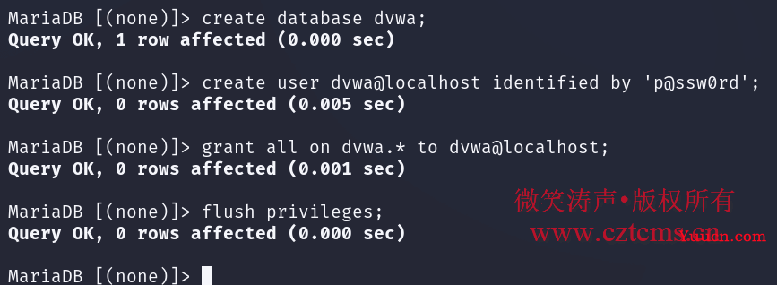 Kali搭建DVWA——Web靶场
