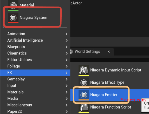 Unreal Niagara粒子入门1