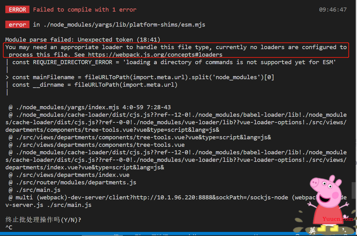 编译报错:Module parse failed: Unexpected token (18:41) 编译报错:Module parse failed: Unexpected token (18:41)