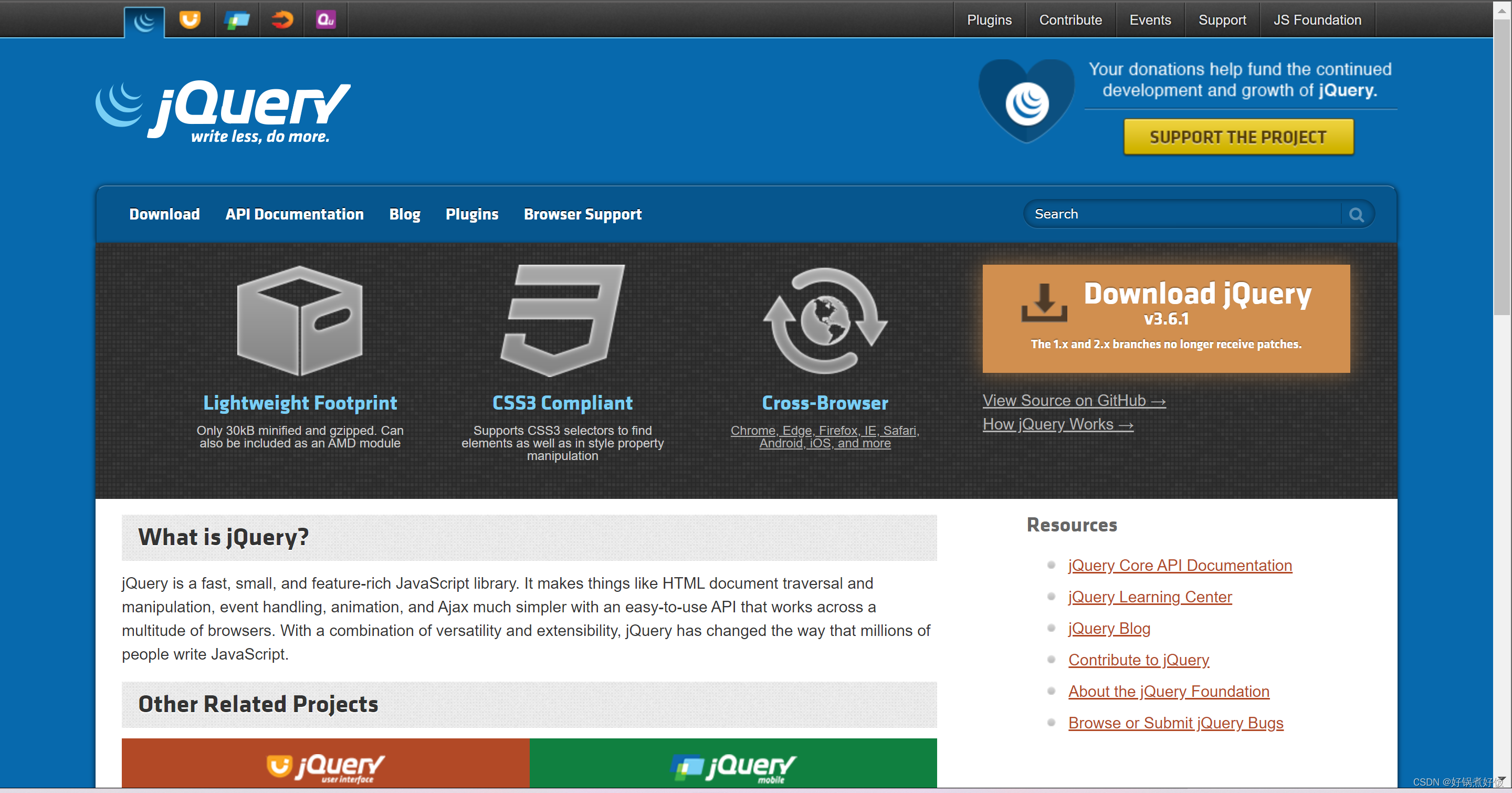 关于jquery-3.6.0.js怎么下载，怎么找到自己想要的版本下载