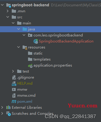 前后端分离项目-Springboot 【后端框架搭建，SSM】