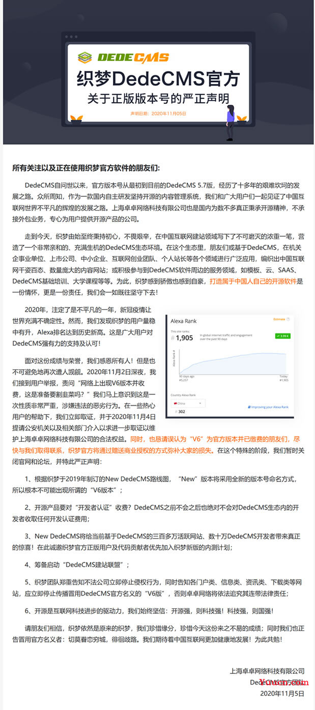 扑朔迷离的DedeCMS新版本官方平台之争 我们用户如何选择 扑朔迷离的DedeCMS新版本官方平台之争 我们用户如何选择