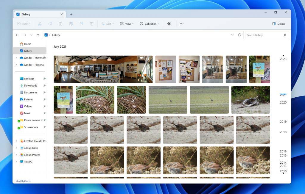 Win11 Build 23435 预览版今日发布: 文件管理器引入图库功能 Win11 Build 23435 预览版今日发布: 文件管理器引入图库功能
